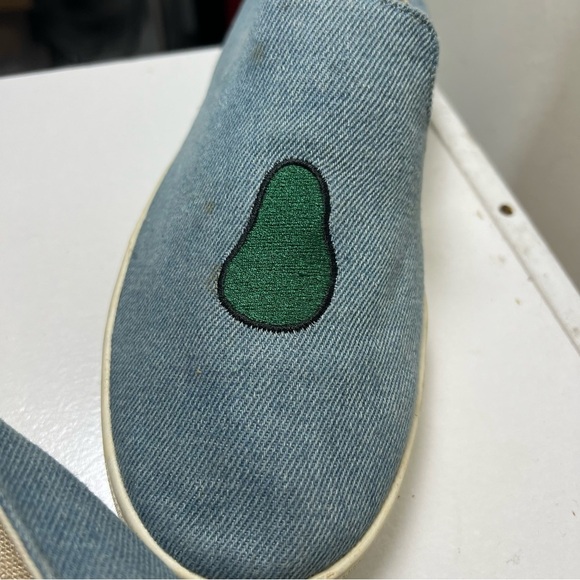 Soludos Jason Pollan Avocado Light Blue Canvas Casual Slip-On Shoes Size 9 - Picture 3 of 10